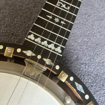 Unbranded vintage zither banjo - possibly W. Tremlett - with vintage leather case image 12