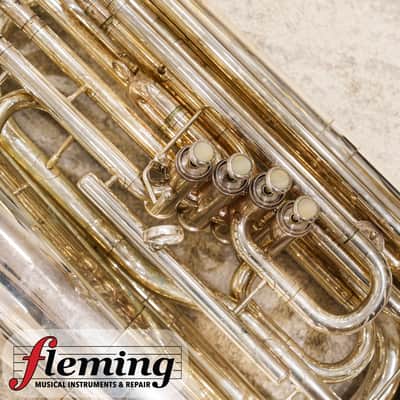 Miraphone CC1291 Professional 5-Valve 5/4 CC Tuba - Silver Plate image 7