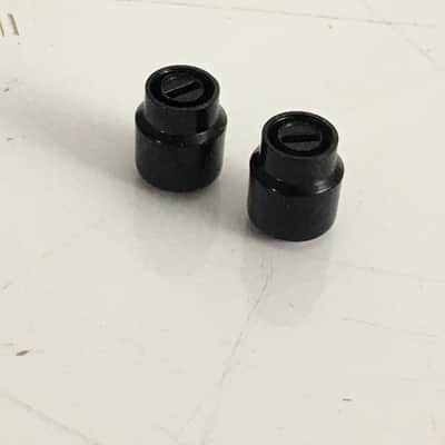 Lot of 2 Vintage MIM Fender Tele Switch Tips Black Lightly Aged Relic USA Tips image 2