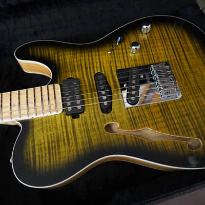 Schecter USA CUSTOM SHOP MASTERWORKS PT Nashville S/H Olive Green Sunburst w/ Tolex Case (2022) image 7