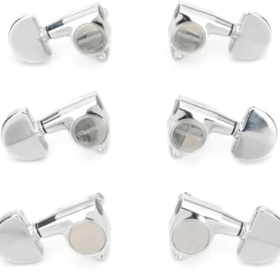 Gotoh SG301-20 Tuners - 3+3 Chrome  Kidney Buttons image 1