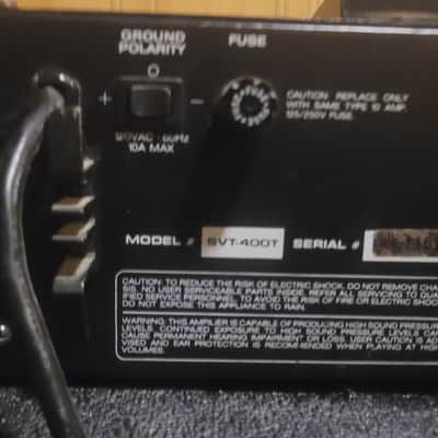 Ampeg SVT-400T 400-Watt Rackmount Bass Amp Head - Black image 9