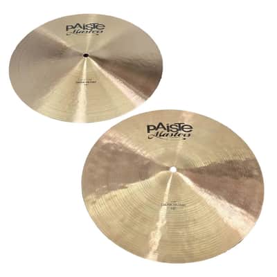 Used Paiste Masters Dark Hi Hat Cymbals 15" - Very Good image 1