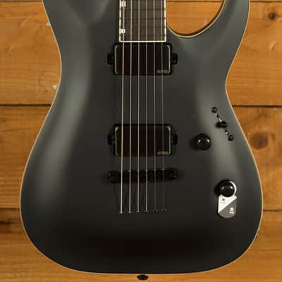 ESP LTD MH-1000 NT 27" Baritone - Macassar Ebony - Black Satin image 1