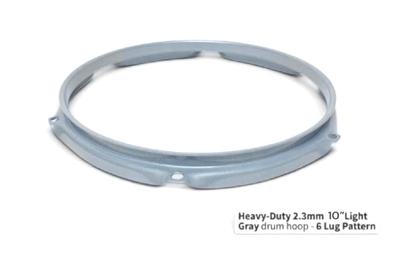 Dolby 10” Gray Hoop 6 Lug 2.3 mm Heavy Duty Triple Flange image 1