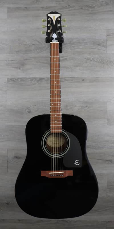 Epiphone Pro-1 Acoustic Guitar Ebony + Free Case Included image 1