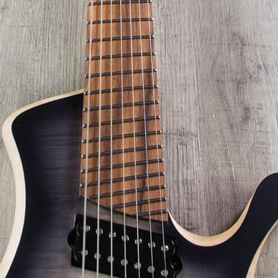 Skervesen Shoggie Singlecut 7-String Headless Guitar Fanned Fret Black Burst image 8