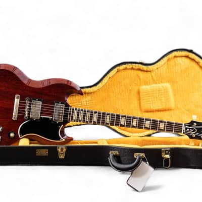 Gibson Custom 1961 Les Paul SG Standard Reissue Stop-Bar VOS Cherry Red image 11