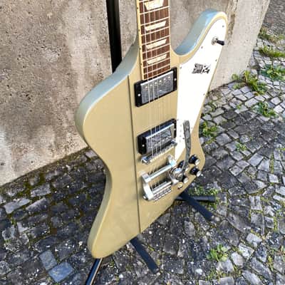 🎸 GIBSON FIREBIRD / ELLIOT EASTON TIKIBIRD / 2013 / gold mist poly / limited edition / incl. OHSC image 2