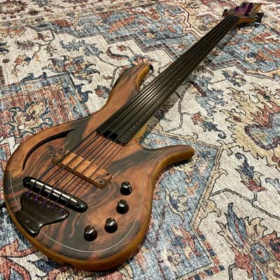 F Bass AC5-Classic Fretless Amara Ebony Top 2024 image 3