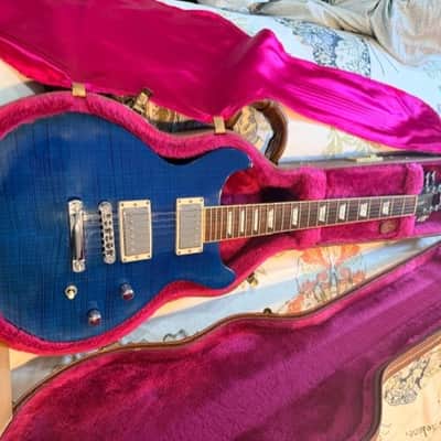 Gibson Les Paul 1998 - Transparent Blue with figured flame maple top image 6