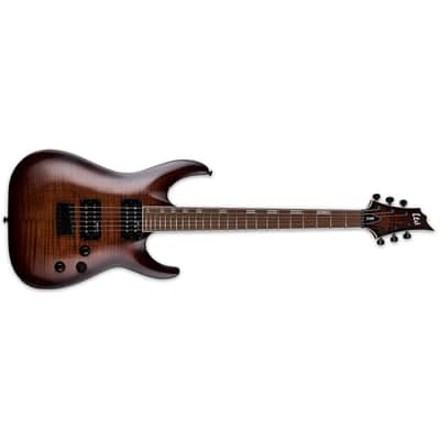 ESP LTD H-200FM Dark Brown Sunburst Electric Guitar  H-200 FM H200 - Brand New image 1