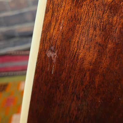 Vintage 1960s Harmony H1260 Sovereign Refinished Sunburst - Neck Set $ Repaired Cracks image 14