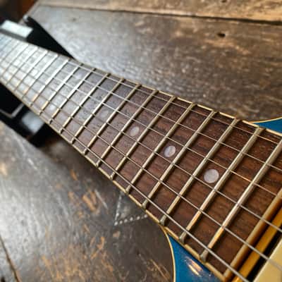 Vintage 1982 Japanese Yamaha SG800s Factory Metallic Blue w/ Vintage Leatherette Case image 12