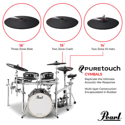 Pearl Puretouch 14" Hi Hat Set image 4