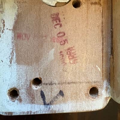 Fender American Standard Strat Plus Jeff Beck Stratocaster Body 1989 - antique white image 2