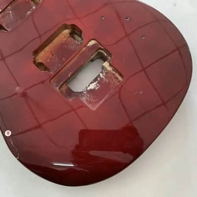 Wine Red HH Guitar Body Floyd Rose Tremolo DIY Project image 3