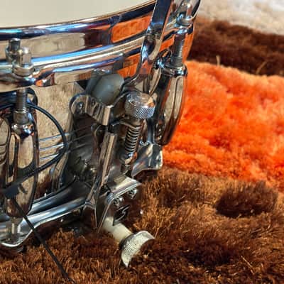 Vintage 1960s Slingerland Super Sound King Snare Drum – 14x5 – Niles Badge – Dual Throw Off image 2