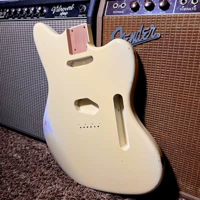 Relic Fender Telemaster Body Alder Vintage Aged Olympic White Offset Telecaster Nitrocellulose 😍 image 3