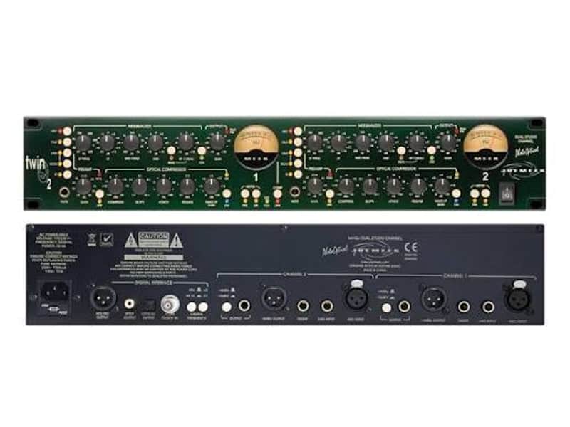 Joemeek twinQ2 Dual Studio Channel Strip 2010s - Green image 1