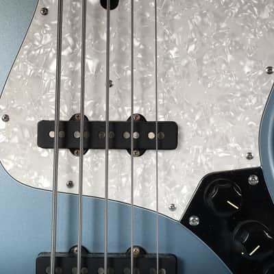 Mike Lull M5V Jazz Electric Bass 5 String Lake Placid Blue with Case image 8