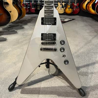 Gibson Dave Mustaine Signature "Rust in Peace" Flying V EXP 2021 - Present - Silver Metallic image 2