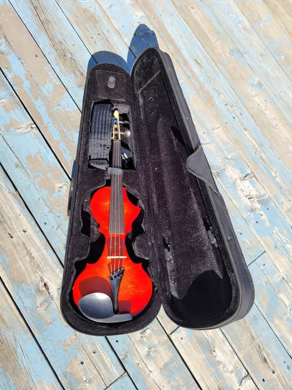 EVL 4 string electric violin Custom Quartet series 2021 - Red image 1