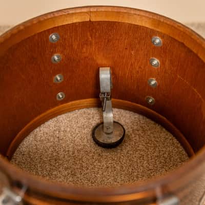 1970s Tempro Tiger Eye's Pearl Drum Set 14x20 8x12 and 16x16 image 19