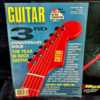1986 DiMarzio Stratocaster - " Guitar for The Practicing Musician " Cover girl - ULTRA RARE image 4