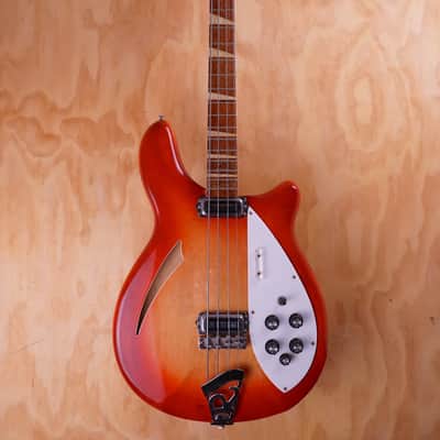 1966 Rickenbacker 4005 Hollow Bass Guitar in Fireglo, with Hard Case (Used) image 3