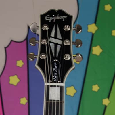 Epiphone Jared James Nichols "Blues Power" Les Paul Custom Electric Guitar - Aged Pelham Blue image 3