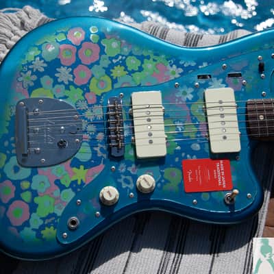 Fender Japan Limited Edition Blue Flower Paisley Jazzmaster - NOS/Collector Owned - Pro Set Up w Perfect Frets/Action/Intonation! image 16