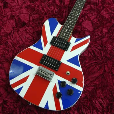 Washburn Lyon Limited Edition Def Leppard Union Jack British Flag Guitar Body image 13