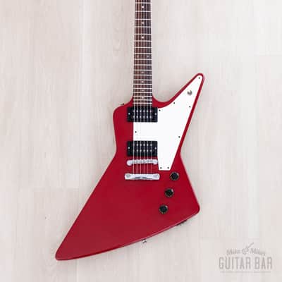 1983 Gibson Explorer Cardinal Red Custom Color Vintage Guitar w/ Dirty Fingers, Case image 2