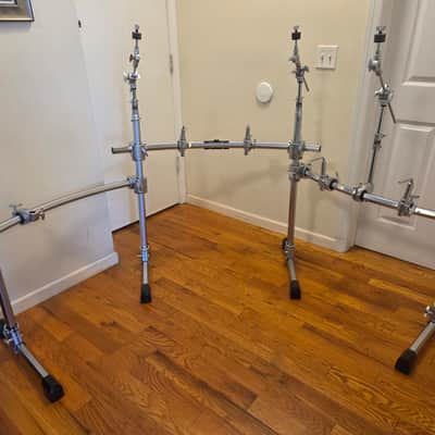 Yamaha HXR4LD 4-Leg Hexagonal Drum Rack w/ toms clamps and cymbal attachments image 2