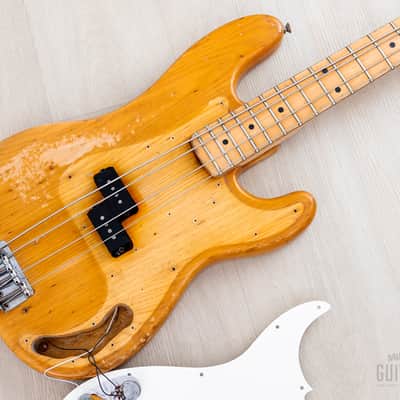 1972 Fender Precision Bass Natural Ash Vintage Bass w/ 1 1/2" Nut Width, Case image 23