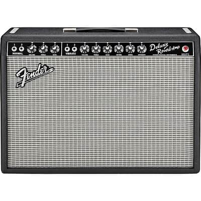 Fender '65 Deluxe Reverb Reissue 22-Watt 1x12" Guitar Combo - Black image 2