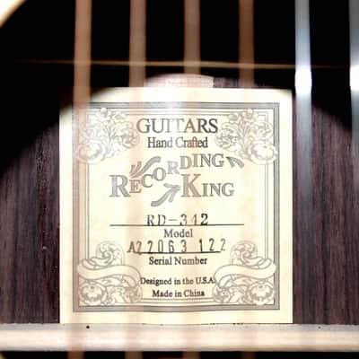 Recording King RD-342 Tonewood Reserve Elite All Solid Wood Dreadnought Guitar 2022 Natural Gloss image 16