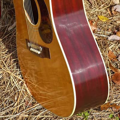 1965-66 Harptone-made Supreme A-6N dreadnought guitar image 14