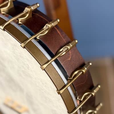 Custom Vega Senator 19-Fret Tenor Banjo with Fiberskin head, Vintage Star Hardware and Marbled Fretboard image 20