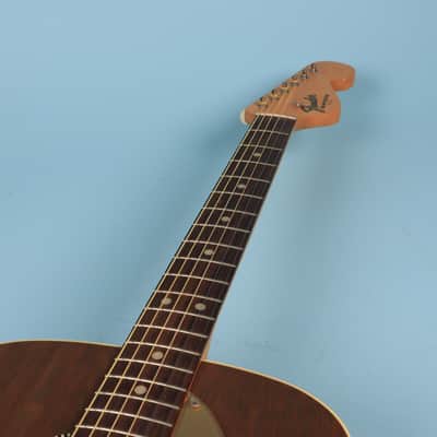 1960s Vintage Fender Newporter Acoustic Guitar Mahogany w/ Case Excellent Con. image 17