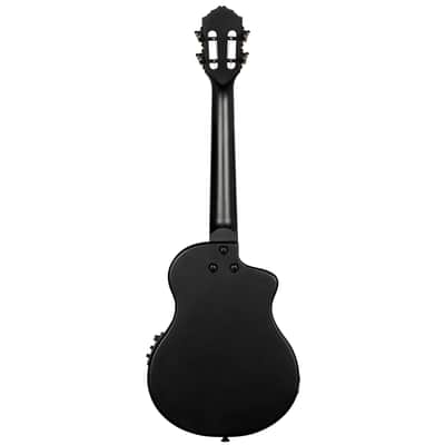 Ortega RTPS-U-SBK-L TourPlayer Series Spruce Top Mahogany Neck 4-String Tenor Electric Ukulele w/Gig Bag For Left Hand Player image 7