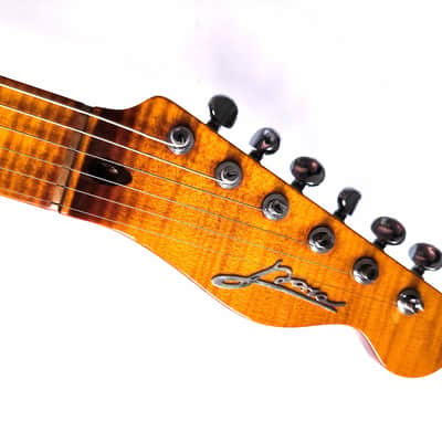 (made in Ukraine) Para Custom Chest'n'Pear Tele '2023 Flame Fade w/GigBag image 5