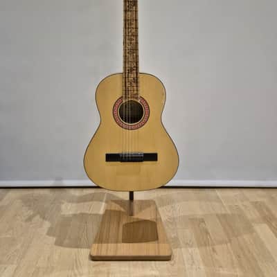 Fretless 3/4 Sized Classical Guitar with Pyrography Neck image 2