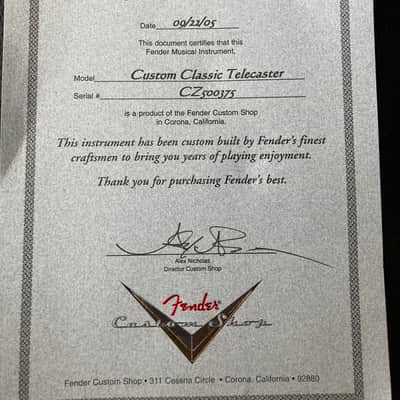 Fender Custom Shop Custom Classic Telecaster image 4