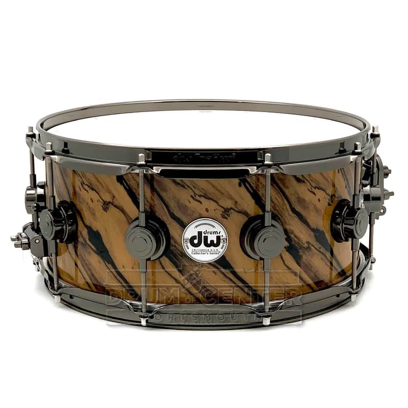 DW Collectors SSC Maple Snare Drum 14x6 Exotic Twisted Ivory Ebony