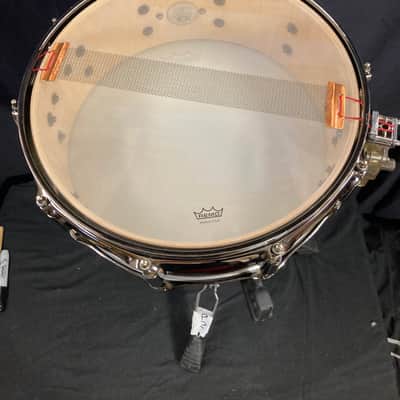 DrumCraft - 5x14" Series 6 Maple Snare Drum 2010–2013 - Transparent Red Lacquer image 12