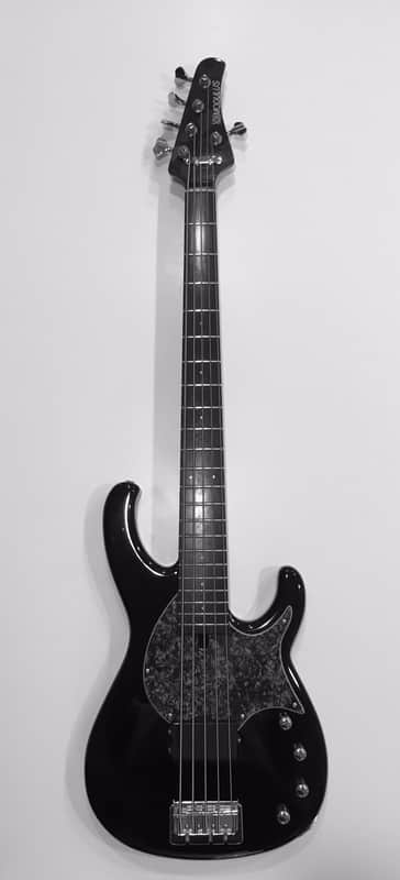 Modulus Flea FB 5  2007 Black with graphite pickguard image 1