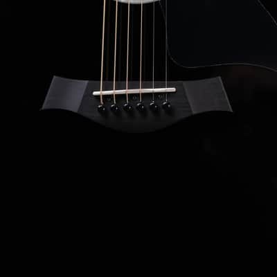 Taylor 214ce-BLK Plus Grand Auditorium Acoustic/Electric Guitar - Black with Aerocase image 11