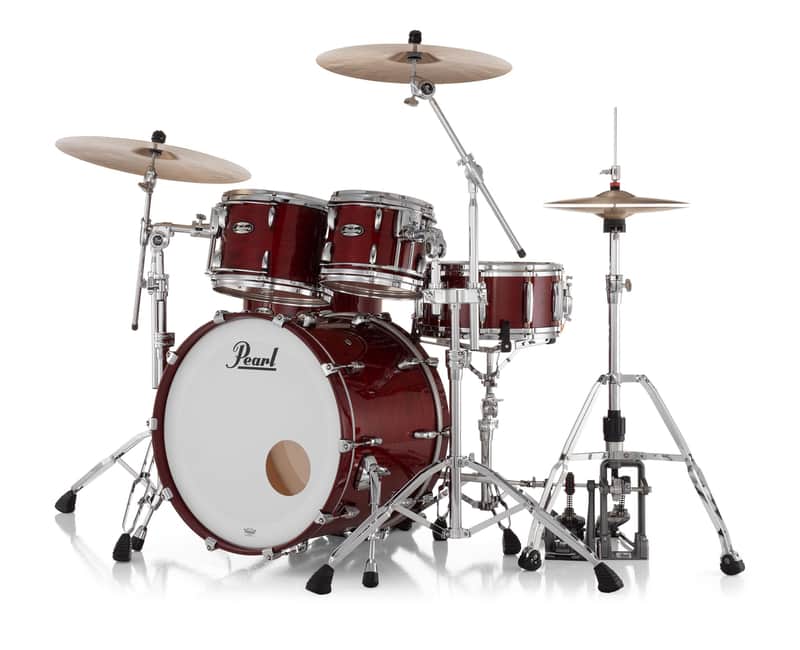 Pearl Masters Maple MM6 4-Piece Drum Shell Pack - 22/16/12/10 Natural Cherry image 1